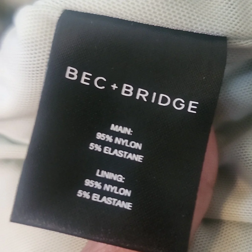 Bec + Bridge Blue Gray Ruched Bodycon Dress - Picture 2 of 9